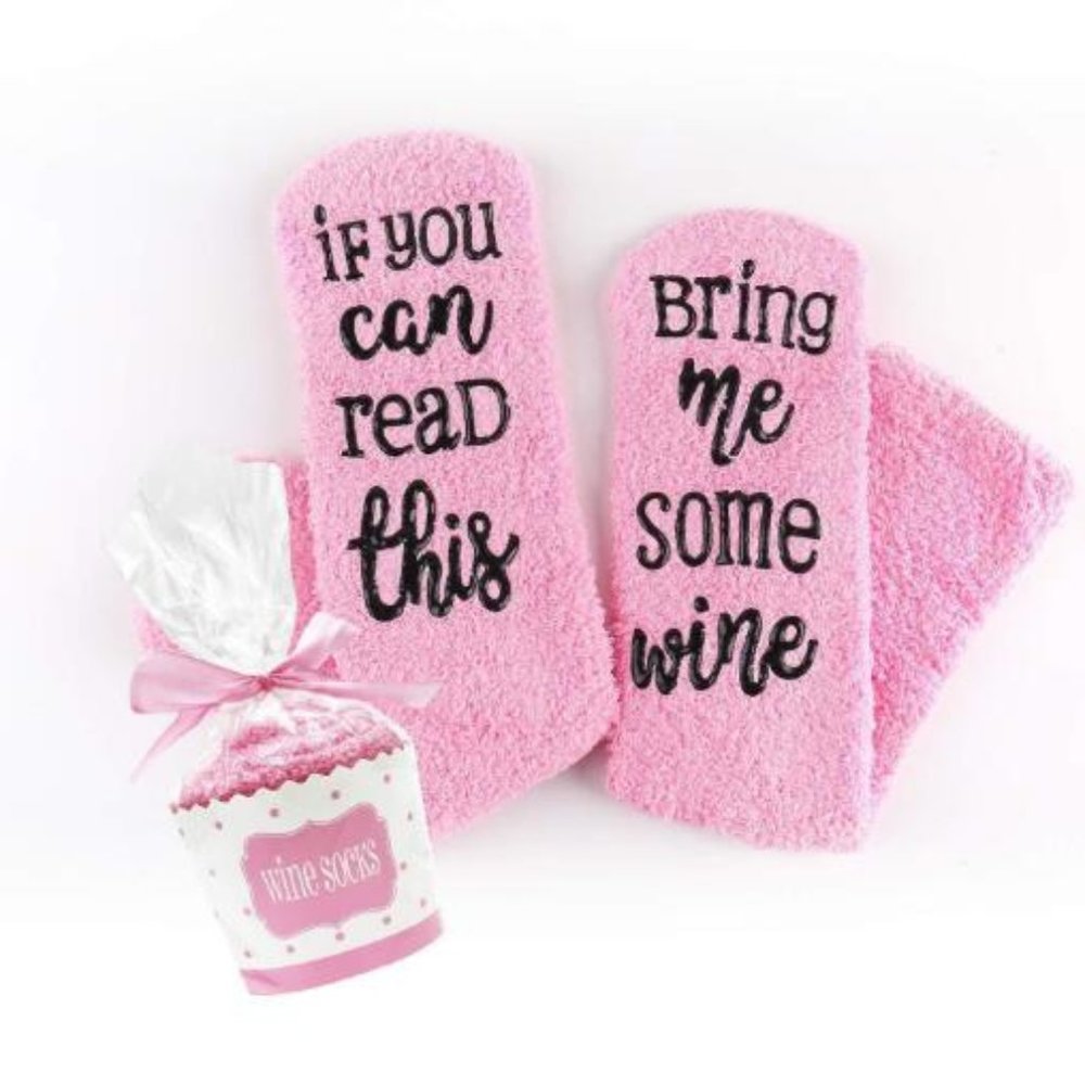 SOFTEST WINE SLIPPERS- Wine Socks, Wine Gifts